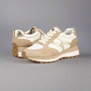 Veronica Beard Valentina Mixed Leather Retro Sneakers, size 9, BRAND NEW!